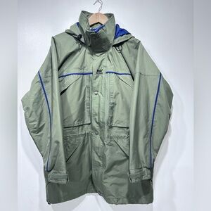 Y2K Helly Hansen Men Helly Tech Double Zip Waterproof Jacket Size M ( Fits L-XL)